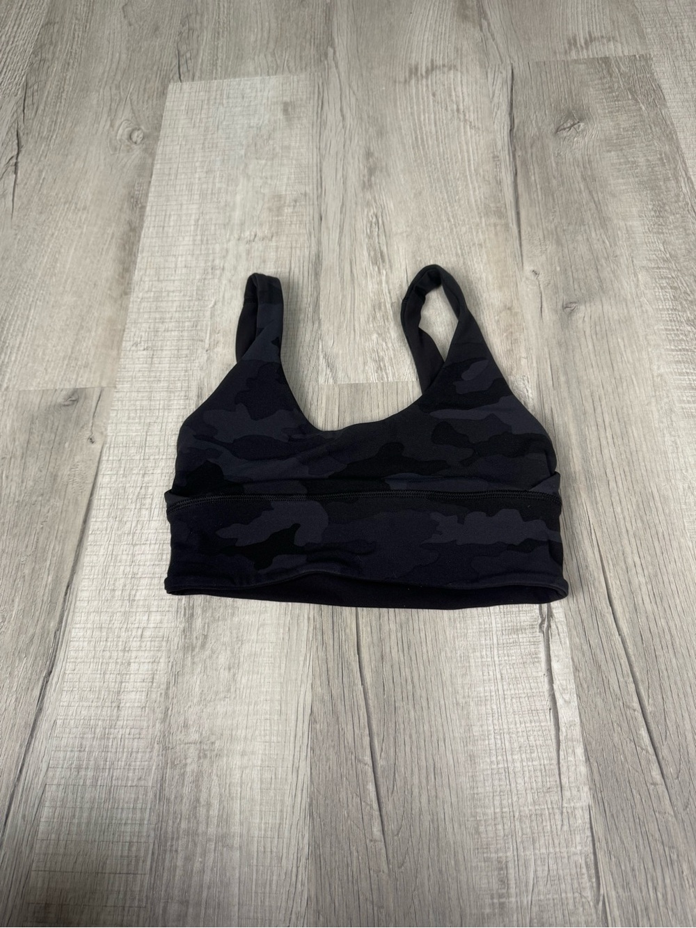 Not for sale  Reversible Sports Bra Black Camo Size 2 Low Impact Yoga